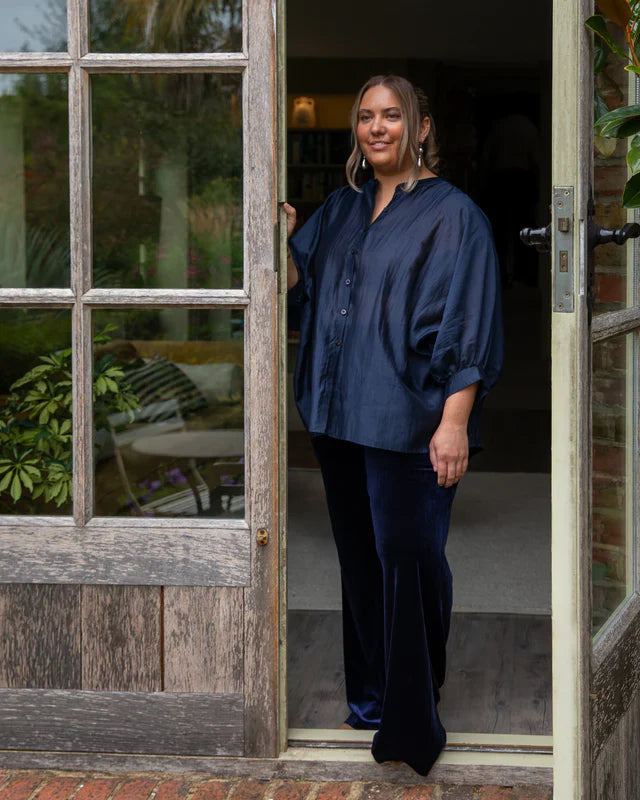 Tabby Pant Velvet Navy - Clothing - Scotland