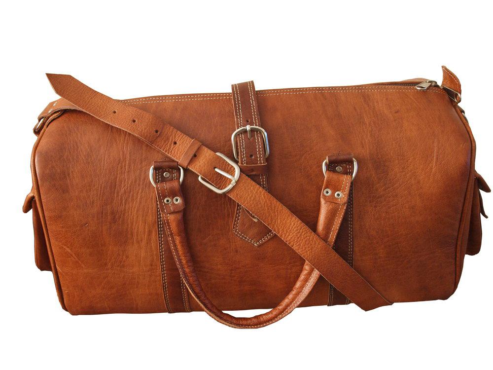 Tan Rabat Weekend Bag - The Nancy Smillie Shop - Art, Jewellery & Designer Gifts Glasgow