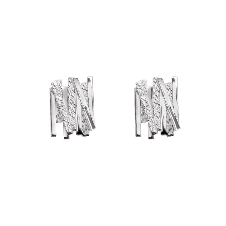 Tartan Stud Earrings - The Nancy Smillie Shop - Art, Jewellery & Designer Gifts Glasgow