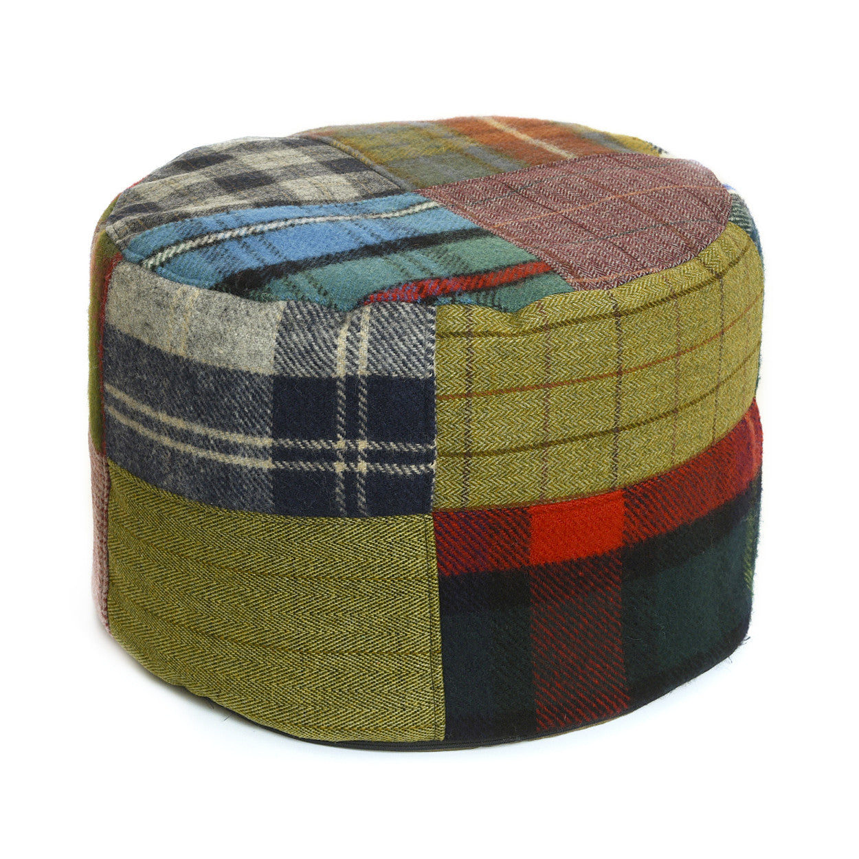 Tartan/Tweed patchwork Pouf - All House & Home - Scotland