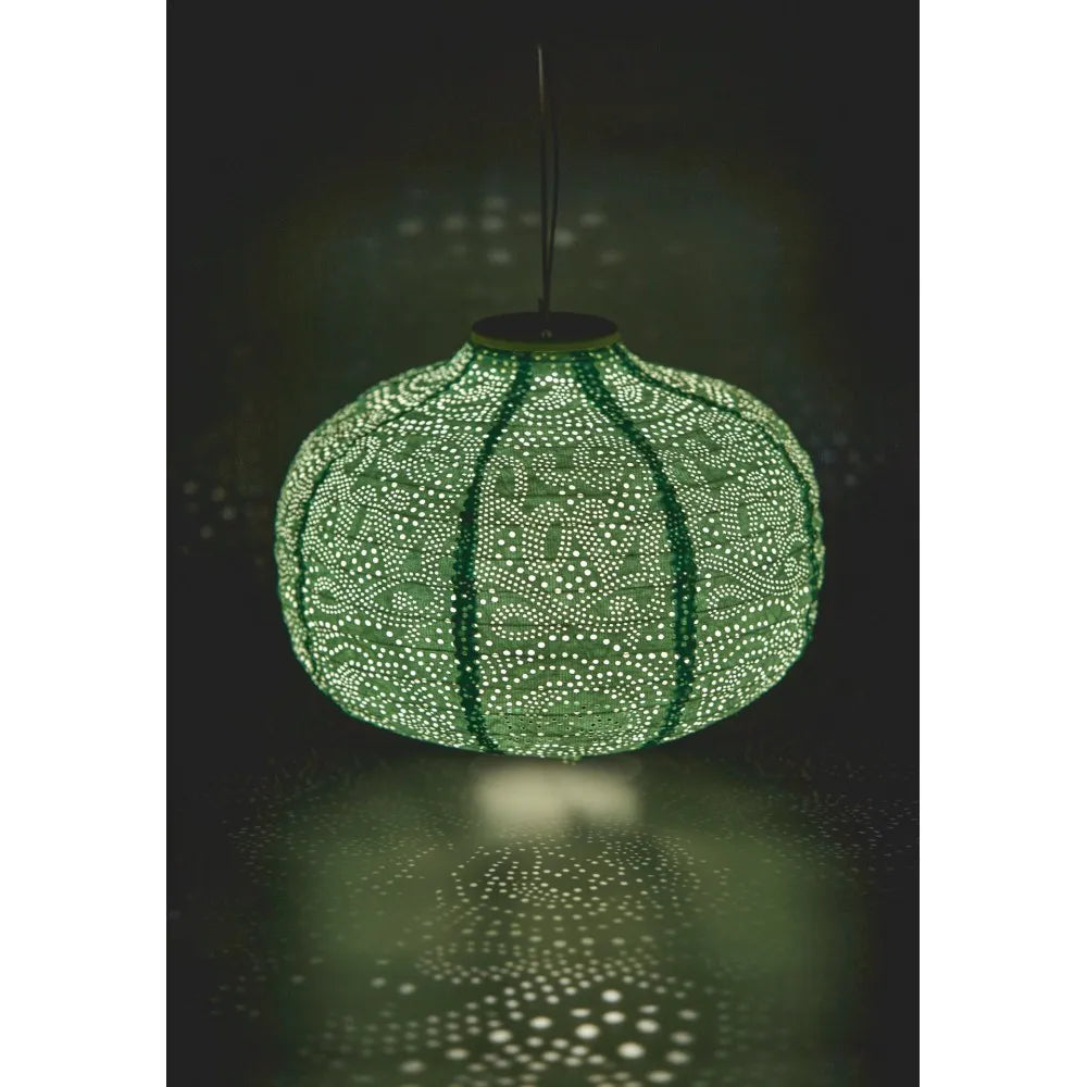 Teal Solar Pumpkin Lantern - The Nancy Smillie Shop - Art, Jewellery & Designer Gifts Glasgow