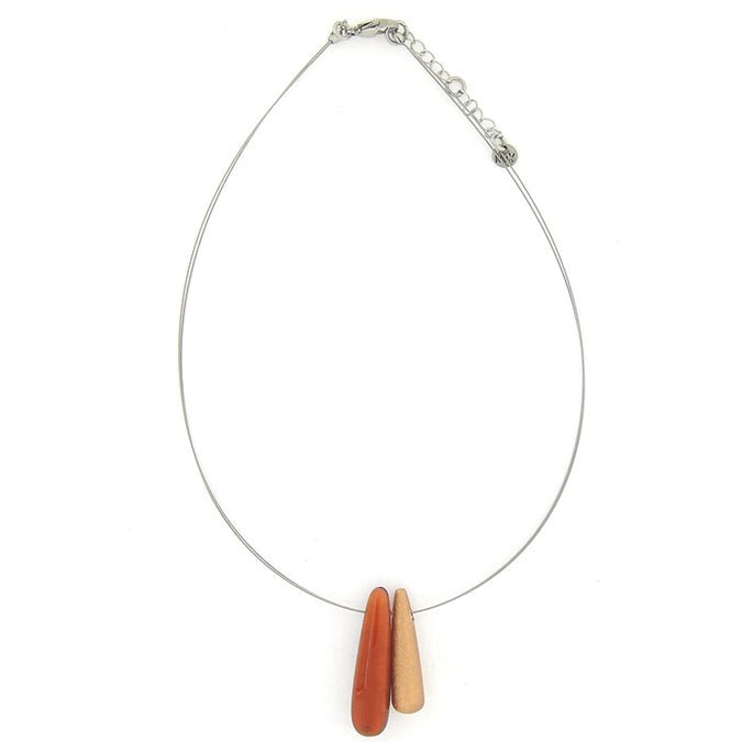 Terracotta 2 Piece Pendant - The Nancy Smillie Shop - Art, Jewellery & Designer Gifts Glasgow