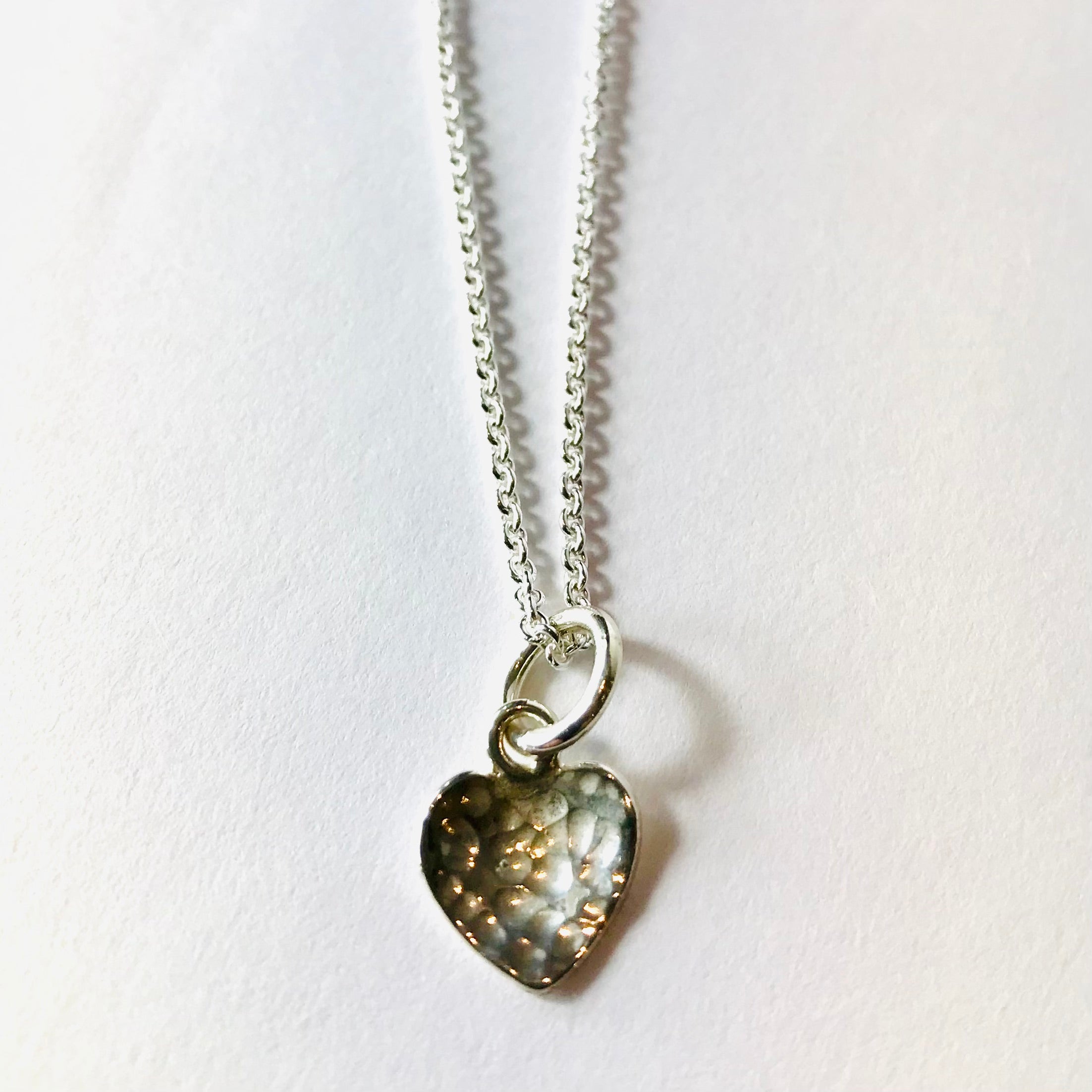 Texture Heart Necklace - The Nancy Smillie Shop - Art, Jewellery & Designer Gifts Glasgow