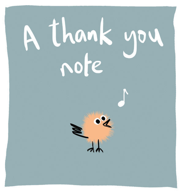 Thank You Card - The Nancy Smillie Shop - Art, Jewellery & Designer Gifts Glasgow