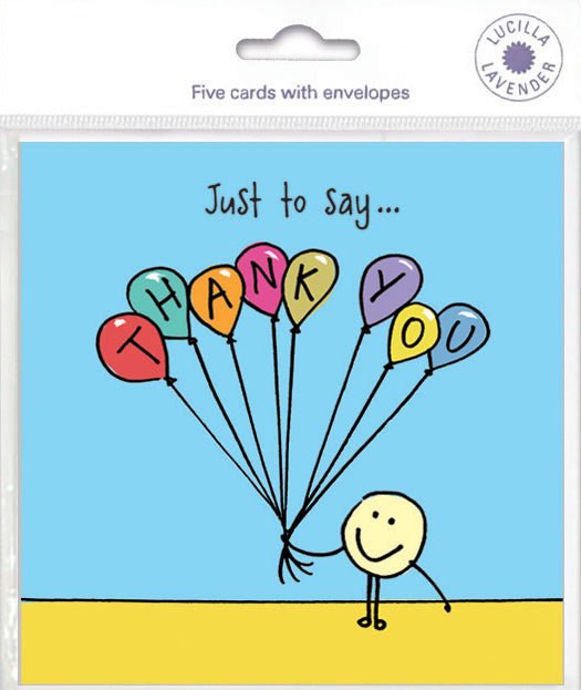 Thank You pack of 5 - The Nancy Smillie Shop - Art, Jewellery & Designer Gifts Glasgow