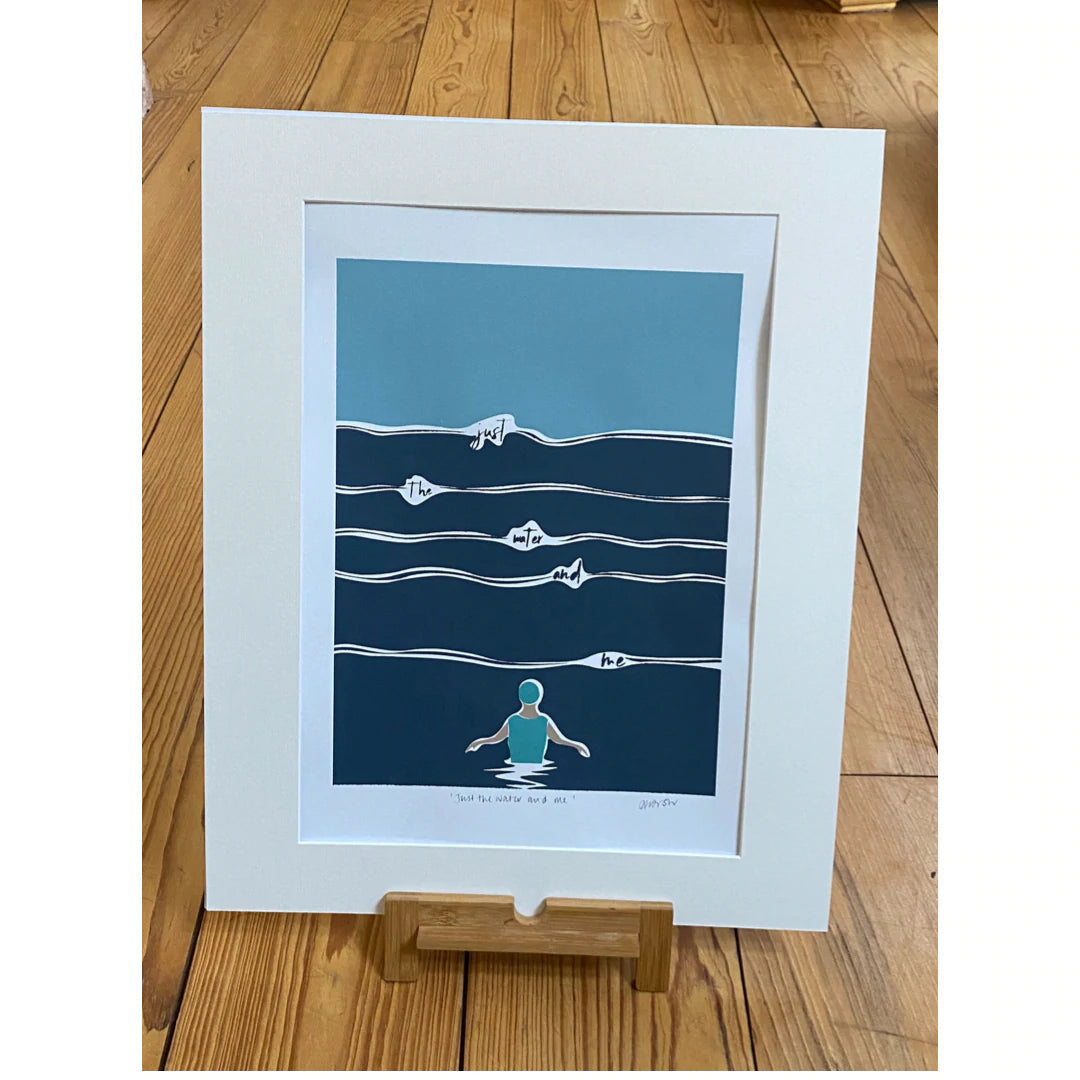 The Water and Me A3 Print - The Nancy Smillie Shop - Art, Jewellery & Designer Gifts Glasgow