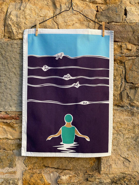 The Water and Me Tea Towel - The Nancy Smillie Shop - Art, Jewellery & Designer Gifts Glasgow