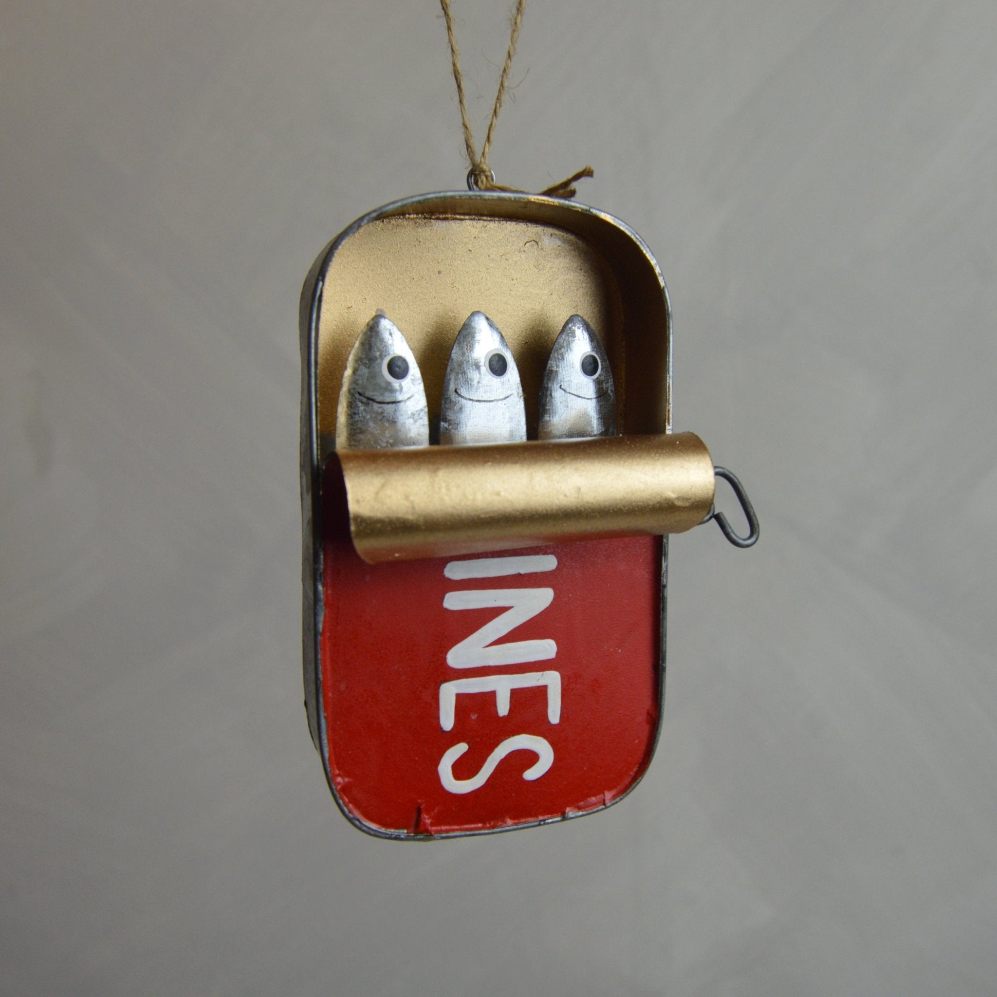 Tin of Sardines Decoration - The Nancy Smillie Shop - Art, Jewellery & Designer Gifts Glasgow