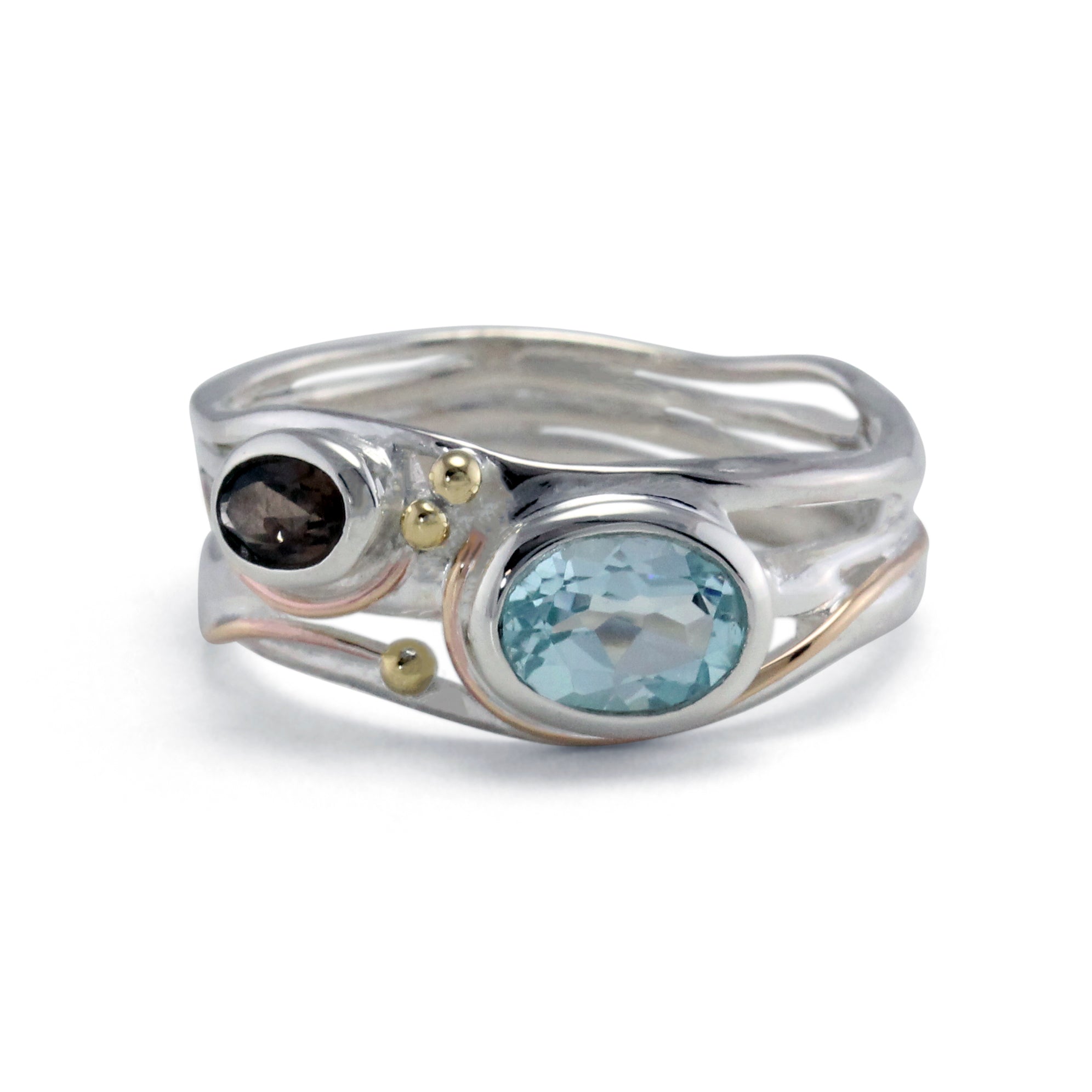 Topaz & Quartz Ring - The Nancy Smillie Shop - Art, Jewellery & Designer Gifts Glasgow