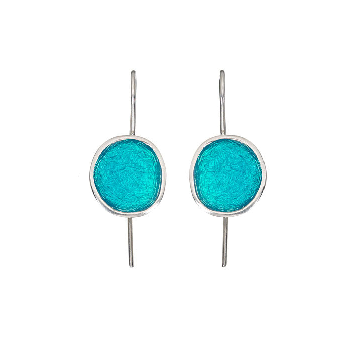 Turquoise Big Pebble Earrings - Jewellery - Scotland