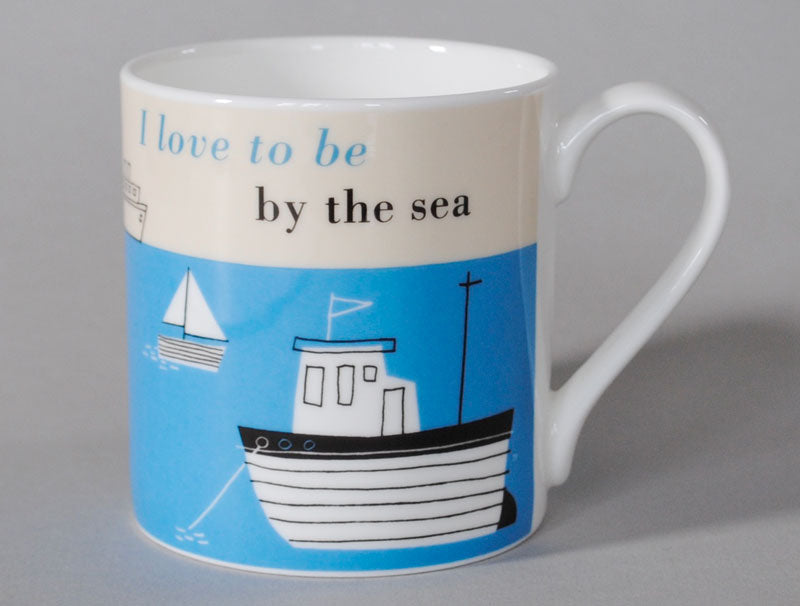 Turquoise Boats Mug - All House & Home - Scotland