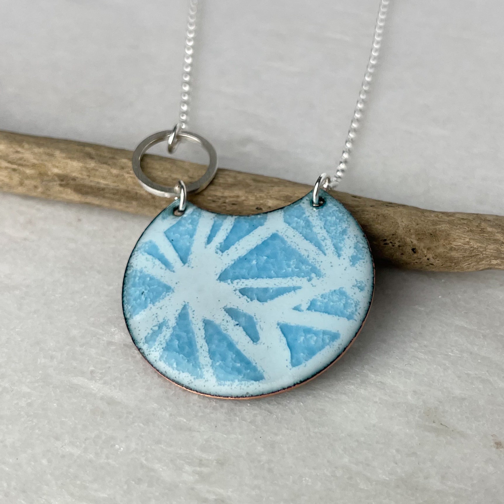 Turquoise Geometric Necklace - The Nancy Smillie Shop - Art, Jewellery & Designer Gifts Glasgow