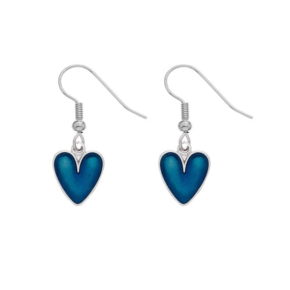 Turquoise Heart Drops - The Nancy Smillie Shop - Art, Jewellery & Designer Gifts Glasgow