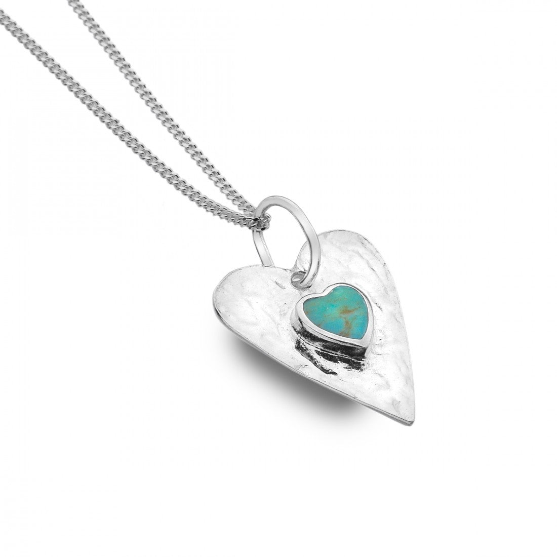 Turquoise Heart Necklace - The Nancy Smillie Shop - Art, Jewellery & Designer Gifts Glasgow