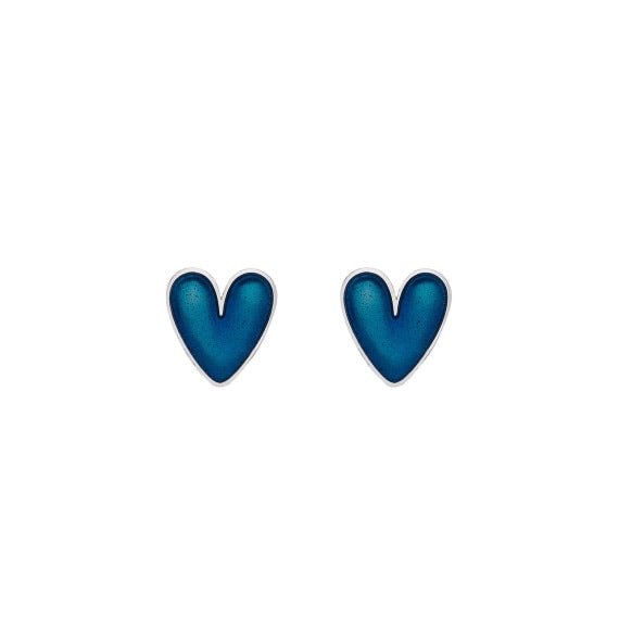 Turquoise Heart Studs - The Nancy Smillie Shop - Art, Jewellery & Designer Gifts Glasgow
