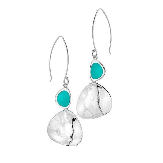 Turquoise Pebble Earrings - The Nancy Smillie Shop - Art, Jewellery & Designer Gifts Glasgow