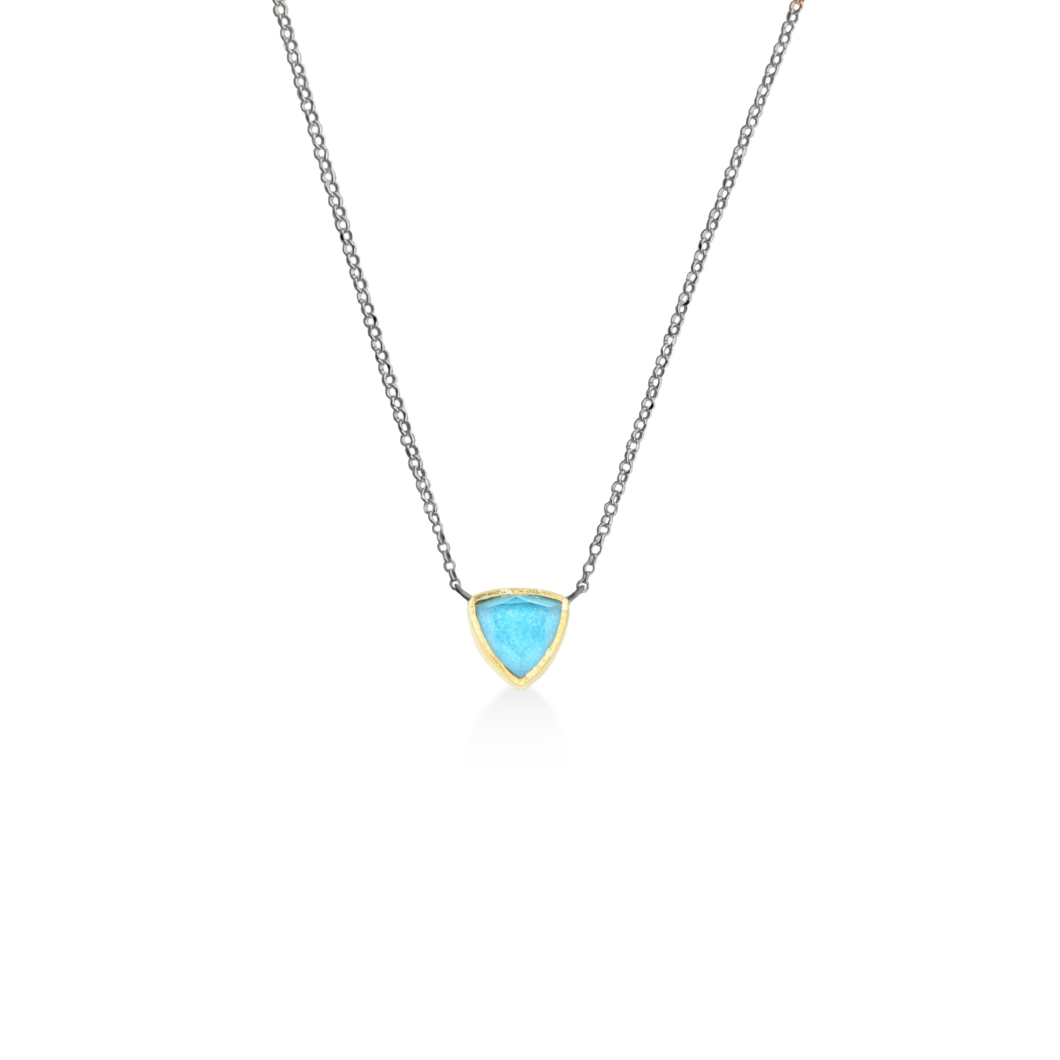 Turquoise Tear Necklace - The Nancy Smillie Shop - Art, Jewellery & Designer Gifts Glasgow