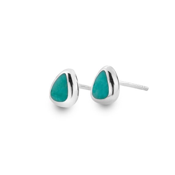 Turquoise Teardrop Studs - The Nancy Smillie Shop - Art, Jewellery & Designer Gifts Glasgow