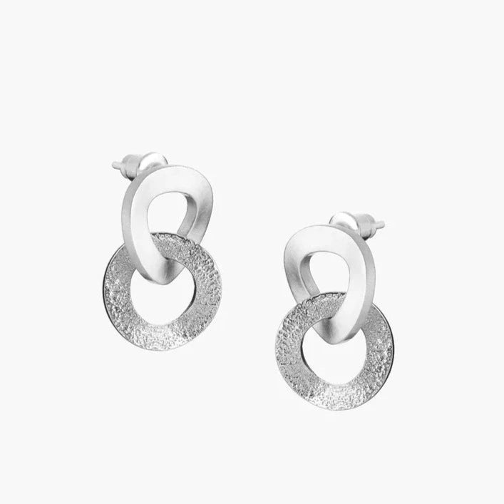 Unity Earrings Silver - The Nancy Smillie Shop - Art, Jewellery & Designer Gifts Glasgow