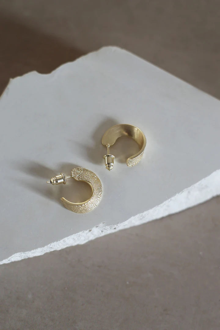 Vivid Earrings Gold - The Nancy Smillie Shop - Art, Jewellery & Designer Gifts Glasgow