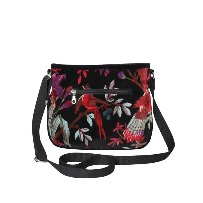 Black Eden Velvet Rosy Bag | The Nancy Smillie Shop - Art, Jewellery & Designer Gifts Glasgow Scotland