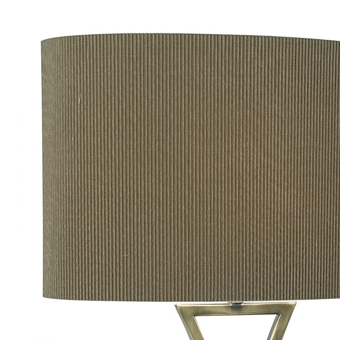 Wavy Table Lamp Bronze Base/Beige Shade - The Nancy Smillie Shop - Art, Jewellery & Designer Gifts Glasgow