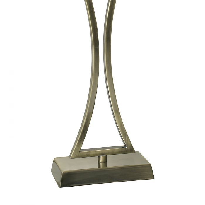 Wavy Table Lamp Bronze Base/Beige Shade - The Nancy Smillie Shop - Art, Jewellery & Designer Gifts Glasgow