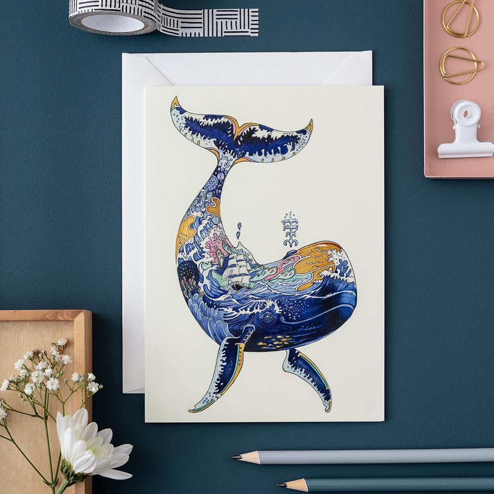 Whale Card - The Nancy Smillie Shop - Art, Jewellery & Designer Gifts Glasgow