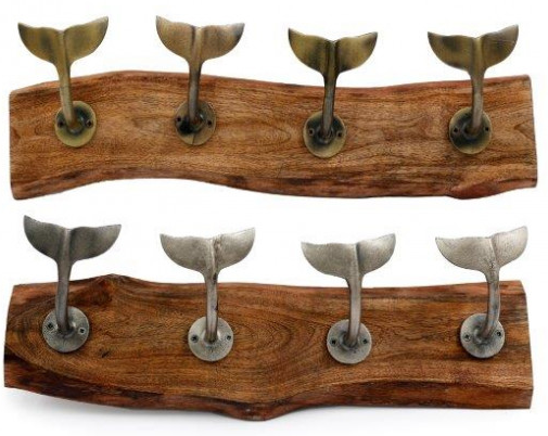 Whale Hooks Row of Four - The Nancy Smillie Shop - Art, Jewellery & Designer Gifts Glasgow