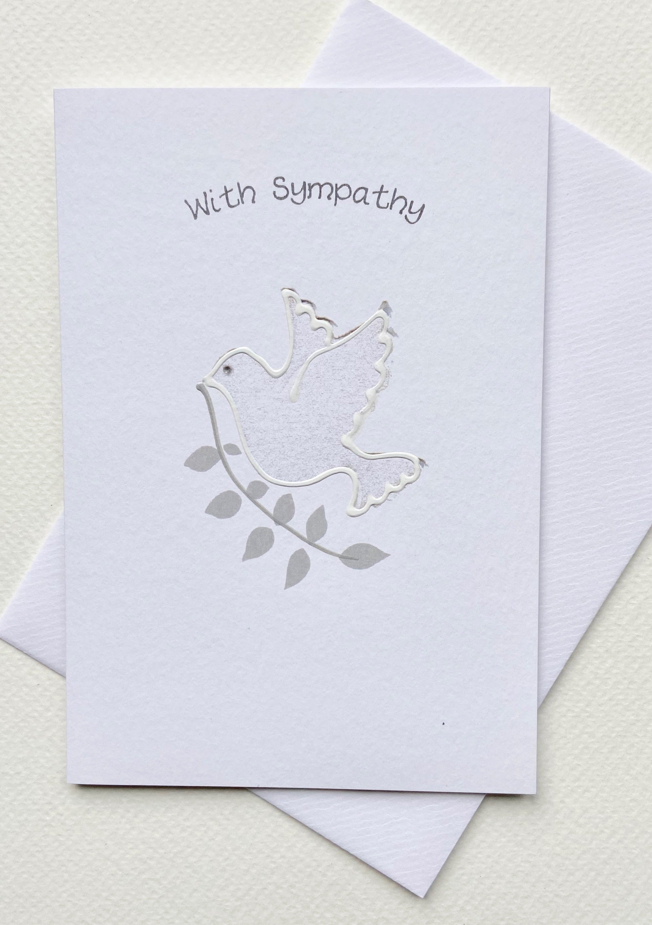 White Dove Sympathy - The Nancy Smillie Shop - Art, Jewellery & Designer Gifts Glasgow