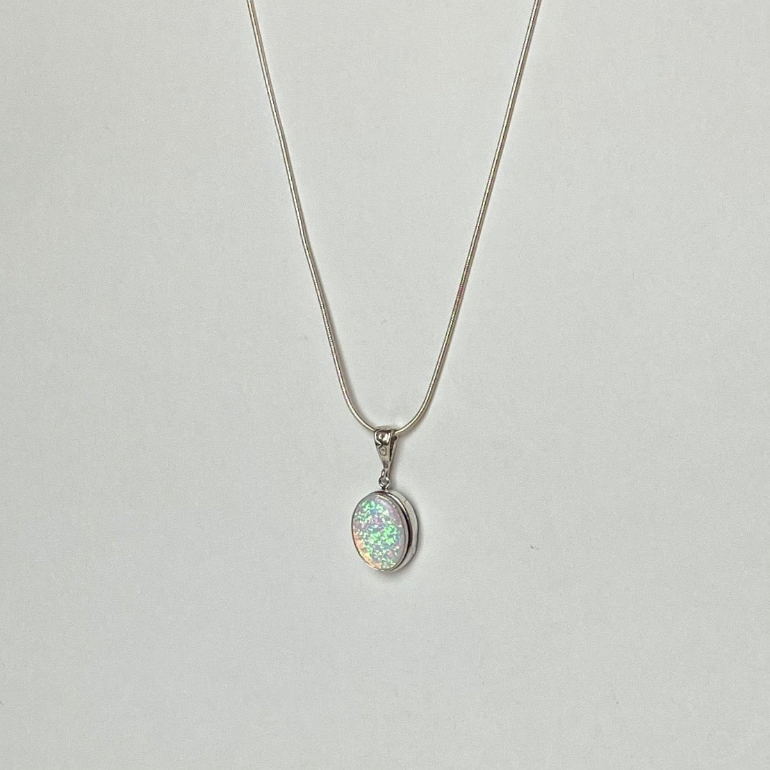 White Opal Pendant - The Nancy Smillie Shop - Art, Jewellery & Designer Gifts Glasgow