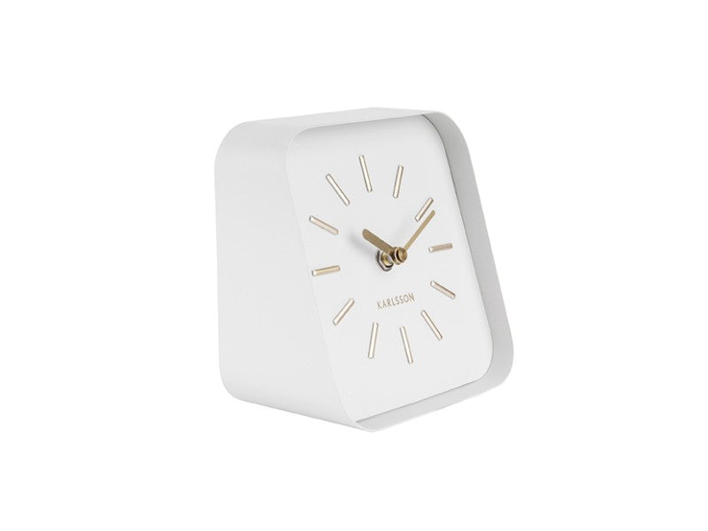 White Squared Table Clock - The Nancy Smillie Shop - Art, Jewellery & Designer Gifts Glasgow