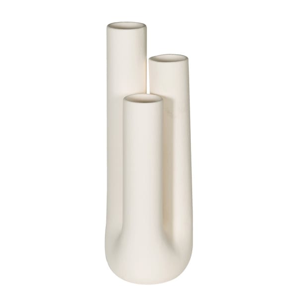 White Triple Stem Vase - The Nancy Smillie Shop - Art, Jewellery & Designer Gifts Glasgow