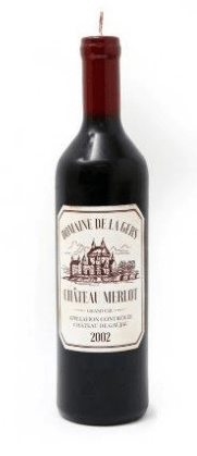 Wine Bottle Shaped Candle - The Nancy Smillie Shop - Art, Jewellery & Designer Gifts Glasgow