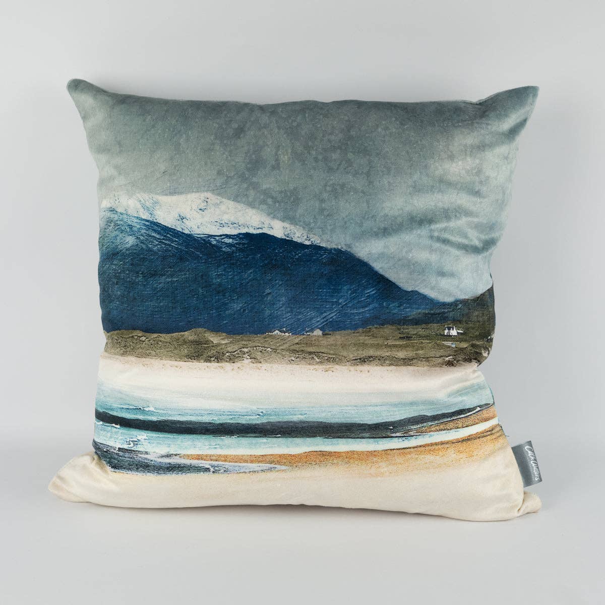 Winter Luskentyre Isle of Harris Velvet Cushion: Yes - Gorgeous - Scotland