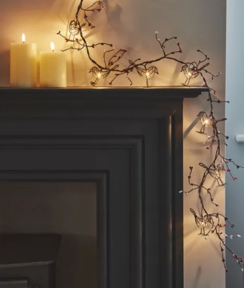 Winter Robin Chain Lights - All Lighting - Scotland