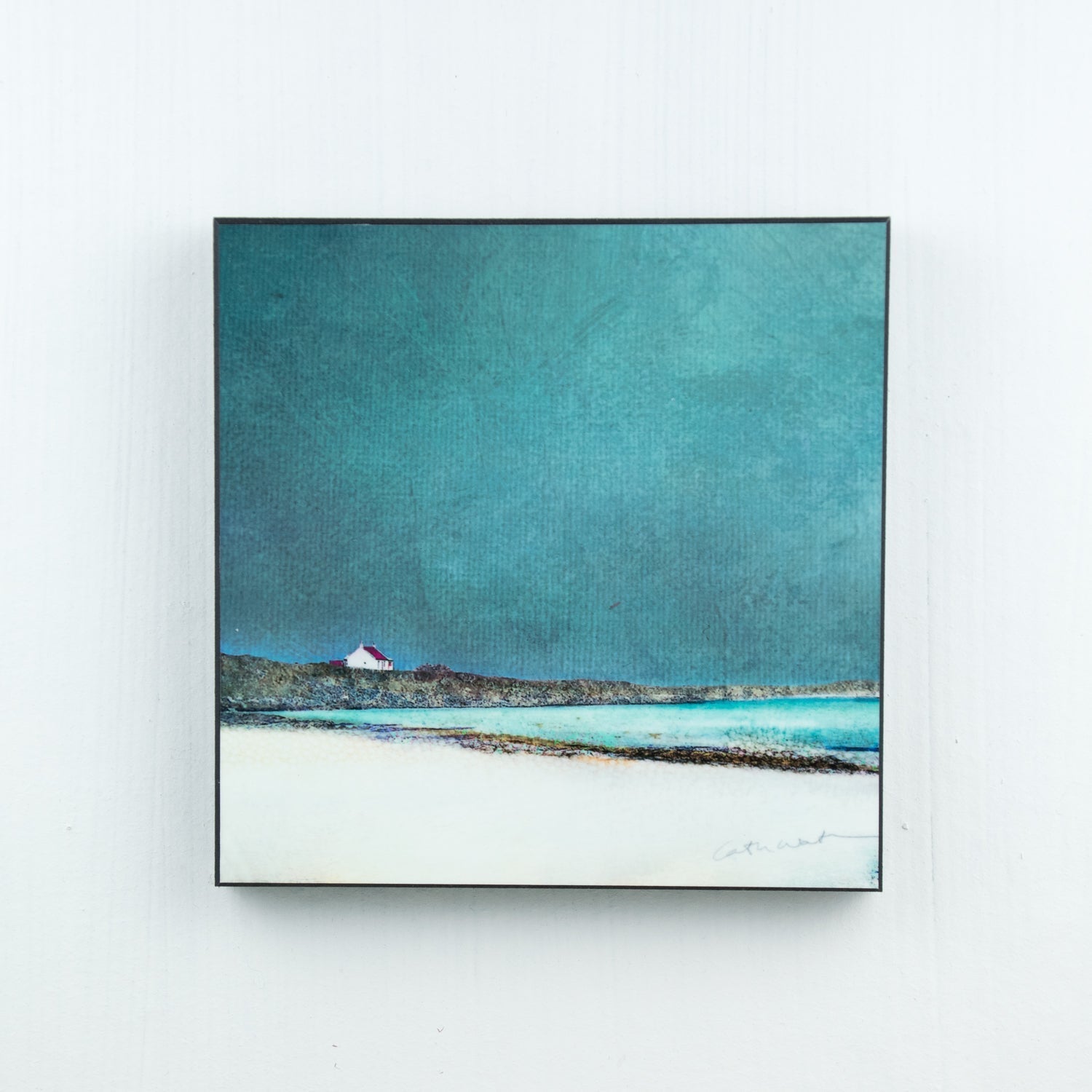 Wood Block Print Barra Red Croft - The Nancy Smillie Shop - Art, Jewellery & Designer Gifts Glasgow