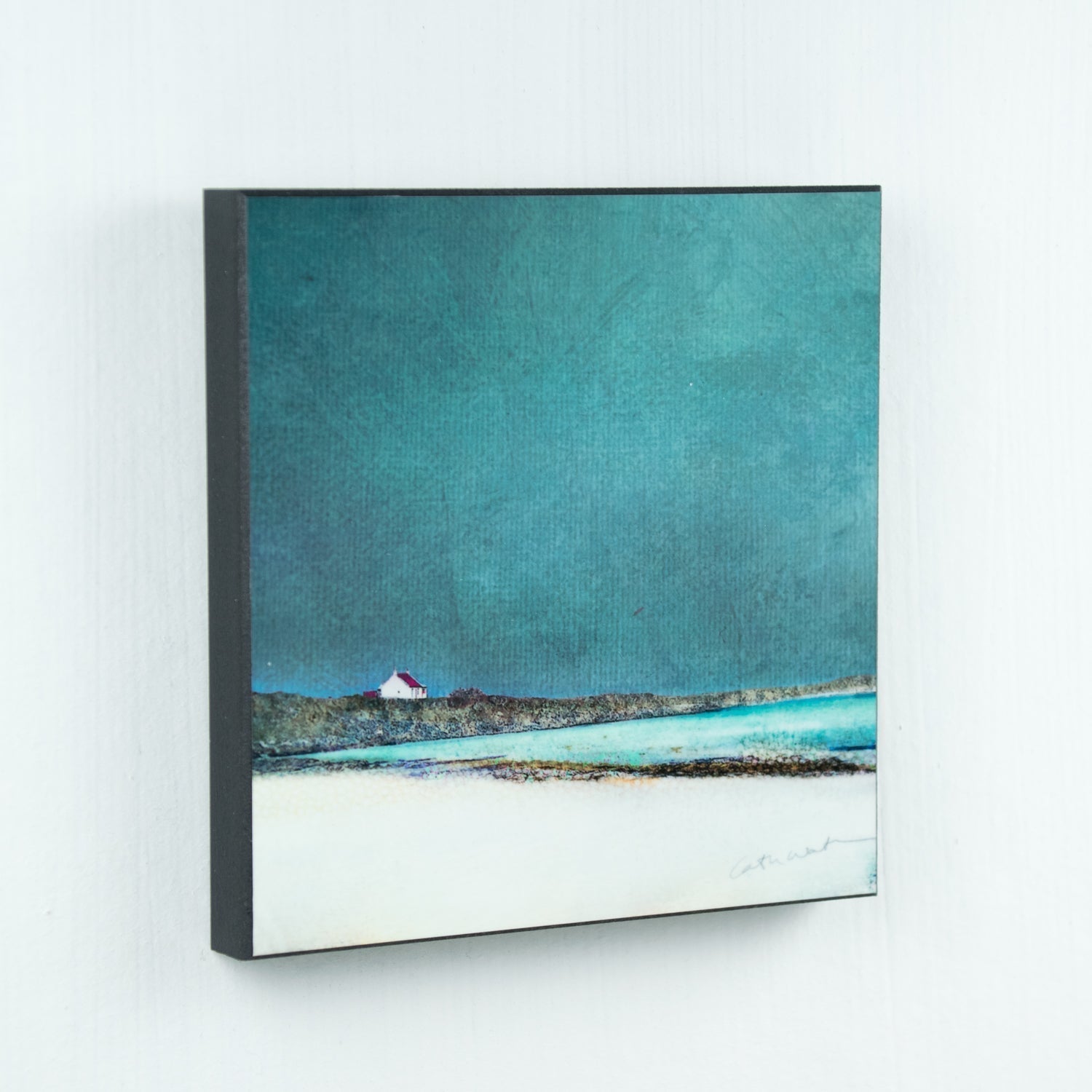 Wood Block Print Barra Red Croft - The Nancy Smillie Shop - Art, Jewellery & Designer Gifts Glasgow