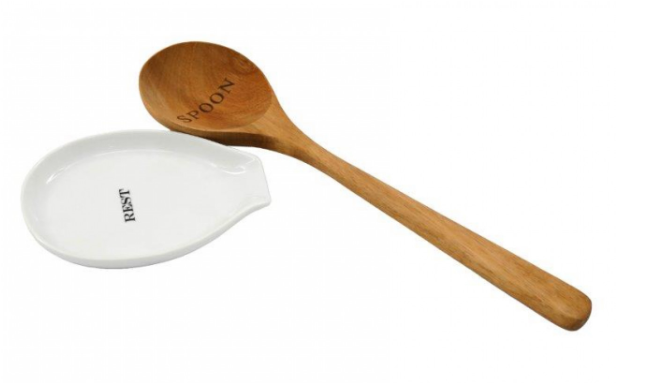 wooden spoon with holder - All House & Home - Scotland
