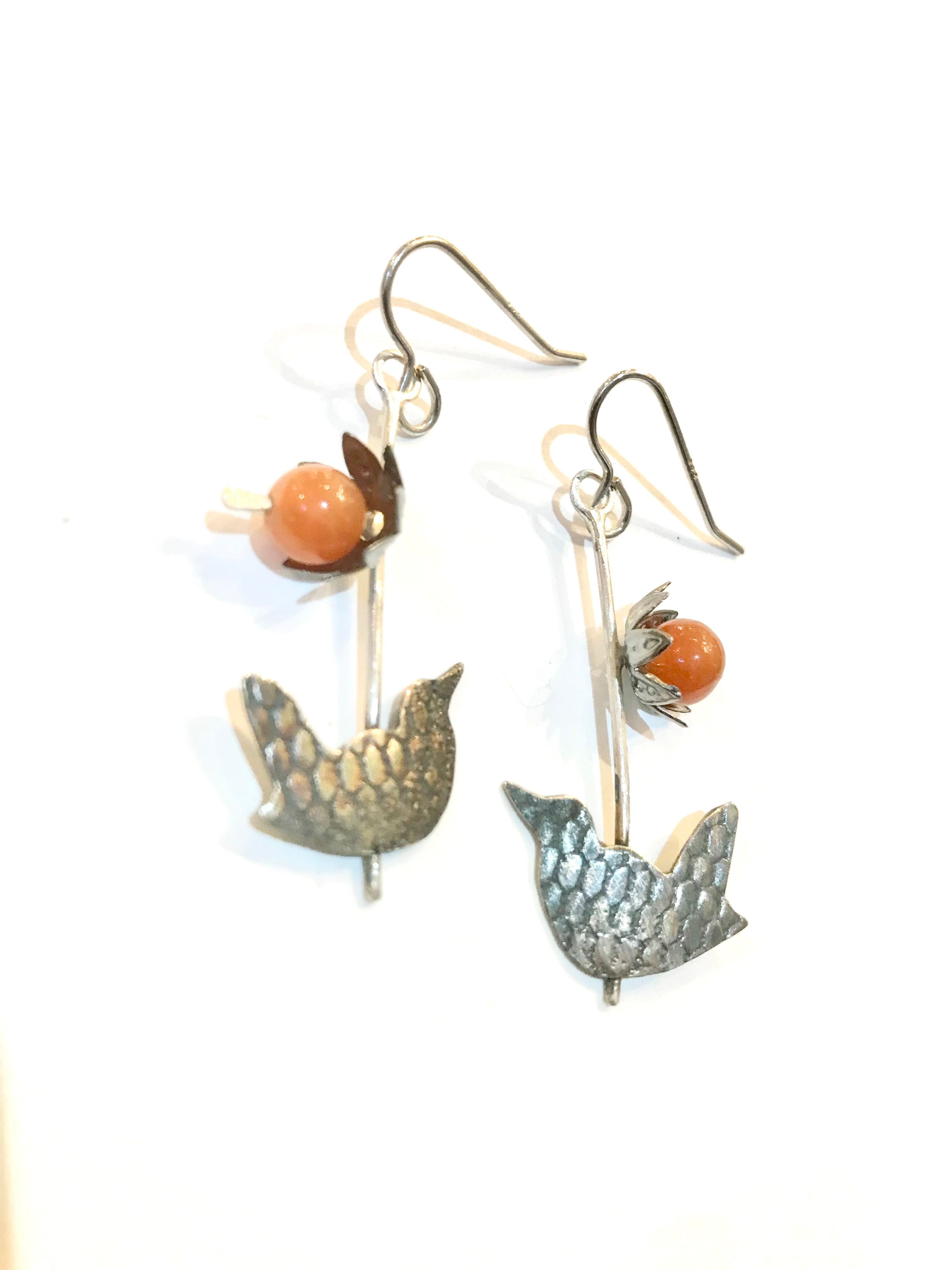 Wren Earrings | The Nancy Smillie Shop - Art, Jewellery & Designer Gifts Glasgow Scotland