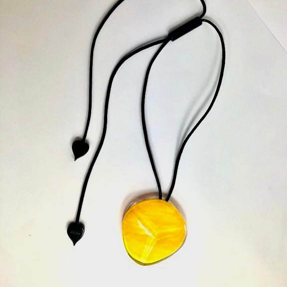 Yellow Resin Pendant - The Nancy Smillie Shop - Art, Jewellery & Designer Gifts Glasgow