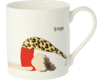 Yoga/ Vodka Mug - The Nancy Smillie Shop - Art, Jewellery & Designer Gifts Glasgow