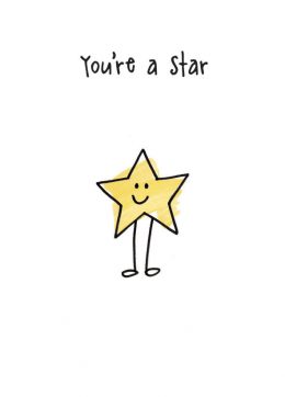 You're A Star Card - The Nancy Smillie Shop - Art, Jewellery & Designer Gifts Glasgow